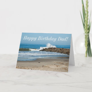 Crashing Surf Pap's Birthday Card Kaart