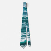 Crashing turquoise oceaangolven stropdas (Voorkant)