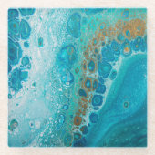 Crashing Wave Glazen Onderzetter (Voorkant)