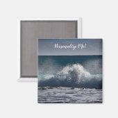 Crashing Wave in Ocean Zee Personalized Magneet (Voorkant / Achterkant)