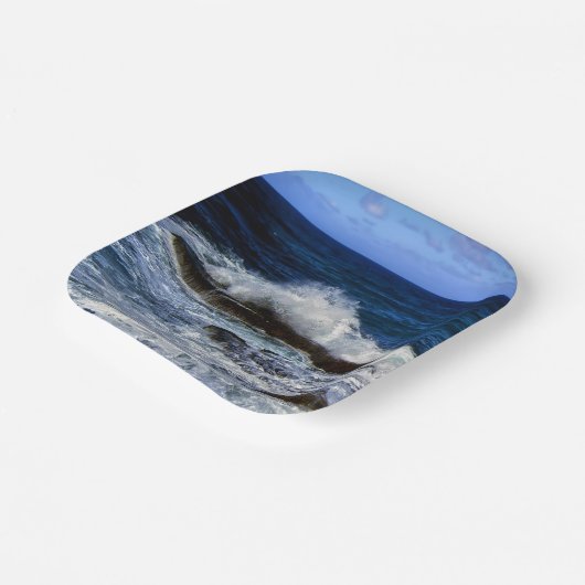 Crashing Wave On Rock Formation Paper Bord (Gebogen)