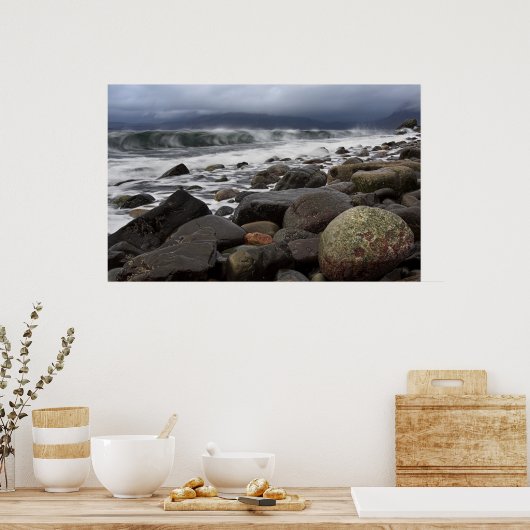 Crashing Wave. Poster door cARTerART (Keuken)