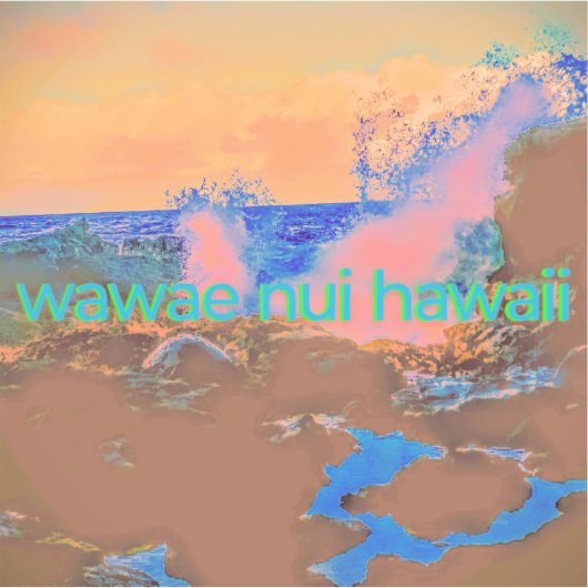 Crashing Wave, Sticker (Voorkant)