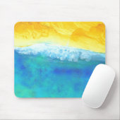 Crashing Waves - Abstract zeekapschilderen Muismat (Met muis)