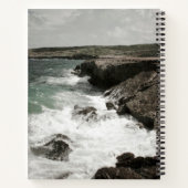 Crashing Waves Coastal Spiral Notitieboek (Achterkant)