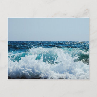 CrashWave Zee Surf Beach Water Fantastic Blue Briefkaart