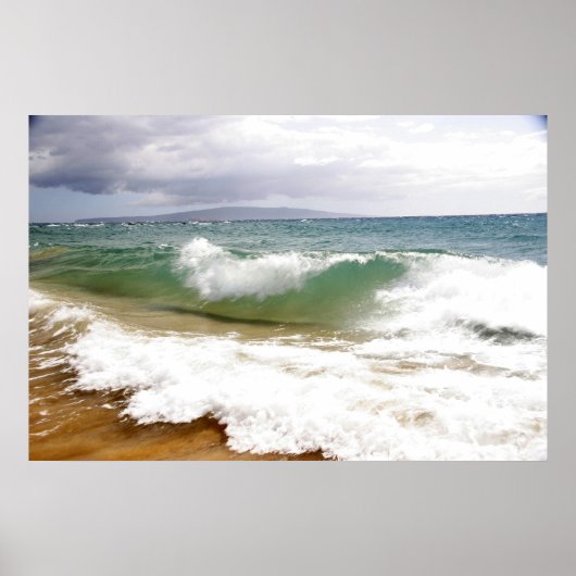 CrashWaves in Maui Poster (Voorkant)
