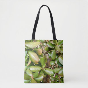 Crassula ovata sur tout le sac d'impression