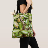 Crassula ovata sur tout le sac d'impression (De près)