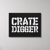 Crate Digger Canvas Afdruk (Voorkant)