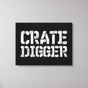 Crate Digger Canvas Afdruk