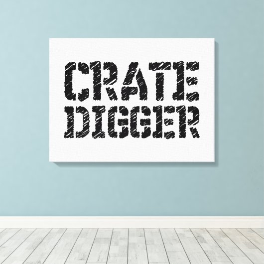 Crate Digger Canvas Afdruk (Insitu (Houten vloer))
