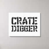 Crate Digger Canvas Afdruk (Voorkant)