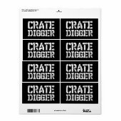 Crate Digger Etiket (Full Sheet)