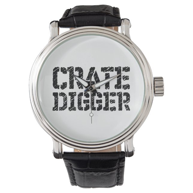 Crate Digger Horloge (Voorkant)