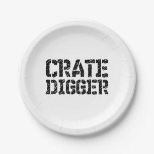 Crate Digger Papieren Bordje
