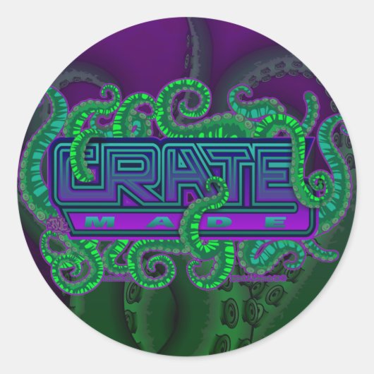 Cratemade Tentakel sticker ontwerp 2 (Voorkant)