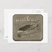 Crater. Briefkaart (Voorkant / Achterkant)