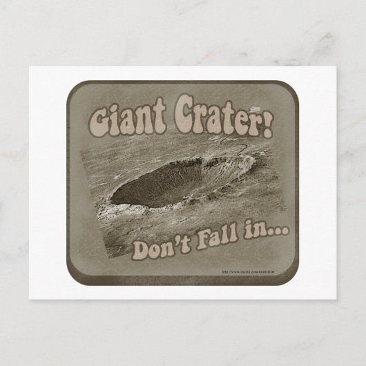 Crater. Briefkaart (Voorkant)