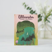 Crater lake Canada Reisposter Briefkaart (Staand voorkant)