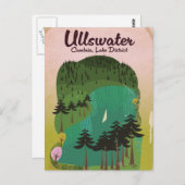 Crater lake Canada Reisposter Briefkaart (Voorkant / Achterkant)