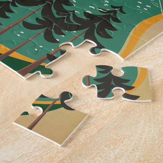 Crater lake Canada Reisposter Legpuzzel (Zijkant)