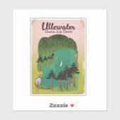 Crater lake Canada Reisposter Sticker (Vel)