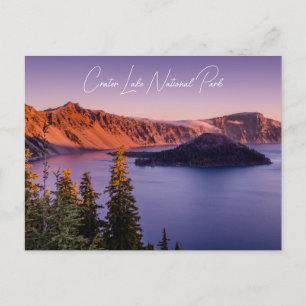 Crater Lake, carte postale Sunset