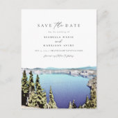 CRATER LAKE Destination Enregistrer la date Carte  (Devant)
