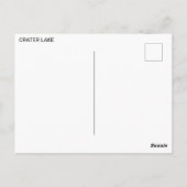 Crater Lake En Oregon Carte Postale (Dos)