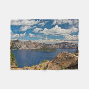 Crater Lake en Wizard Island, Crater Lake Fleece Deken