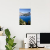 Crater Lake en Wizard Island Poster (Thuiskantoor)