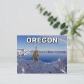 Crater Lake in het Briefkaart van Oregon (Staand voorkant)