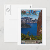 Crater Lake - Informationeel Poster Briefkaart (Voorkant / Achterkant)