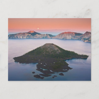 Crater Lake Moonrise Briefkaart