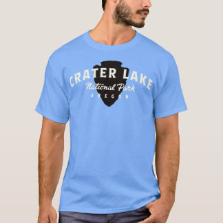 Crater Lake National Park Arched Text Tan T-shirt