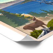 Crater Lake National Park Litho Poster d'artisanat (Coin)