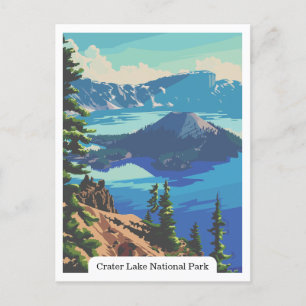 Crater Lake National Park, Oregon USA Carte postal