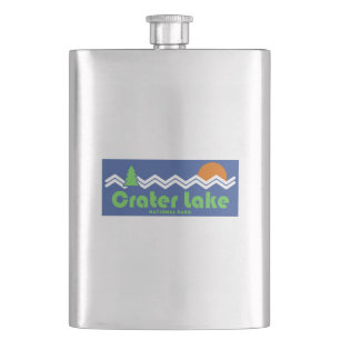 Crater Lake National Park Retro Flacon