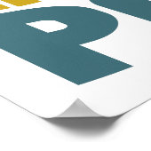 Crater Lake National Park Retro Wave Poster (Hoek)