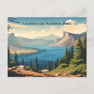 Crater Lake National Park Souvenir Reizen Briefkaart