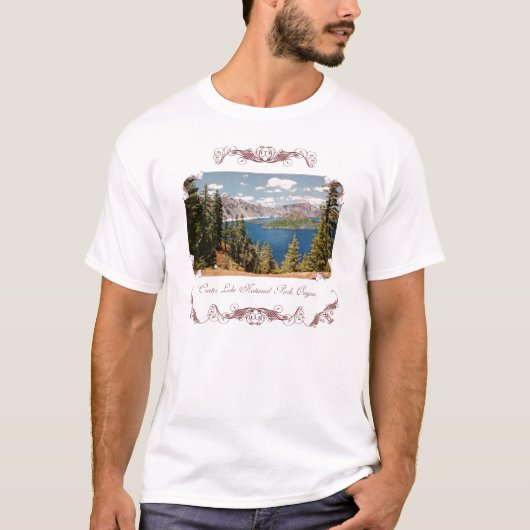Crater Lake Oregon Mannen Shirt (Voorkant)
