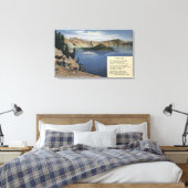 Crater Lake, Oregon - Observatie Canvas Afdruk (Insitu (Slaapkamer))