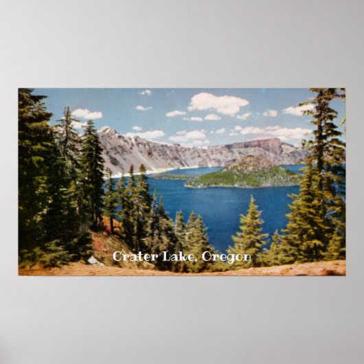 Crater Lake Oregon Poster (Voorkant)
