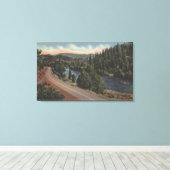 Crater Lake, Oregon - Upper Rogue Canvas Afdruk (Insitu (Houten vloer))
