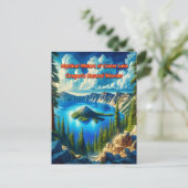 Crater Lake Serenity Briefkaart (Staand voorkant)