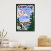 Crater Lake - Vol Charles Lindbergh - Poster (Cuisine)