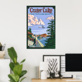 Crater Lake - Vol Charles Lindbergh - Poster (Bureau à domicile)