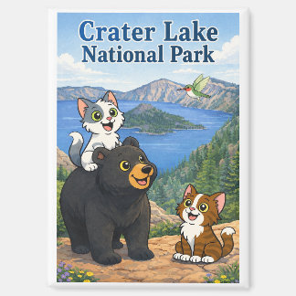 Crater National Park-magneet van Catnaps-N-Chaos Magneet