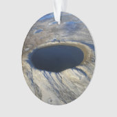 Cratère aérienne Pingualuit, Québec, Canada. (devant)